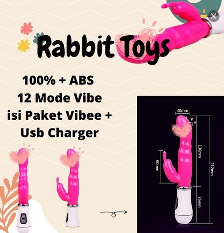 Alat Toys Vibrator Mainan Wanita - Model Rabbit Toys